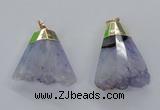 NGP2962 20*35mm - 30*45mm freeform druzy agate pendants