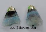 NGP2966 20*35mm - 30*45mm freeform druzy agate pendants