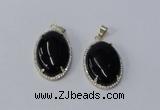 NGP3018 20*30mm oval agate gemstone pendants wholesale