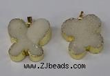 NGP3040 25*30mm - 30*35mm butterfly druzy agate pendants wholesale