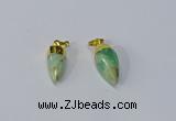 NGP3108 10*20mm - 10*25mm sticks Australia chrysoprase pendants