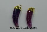 NGP3111 10*40mm - 12*45mm oxhorn agate pendants wholesale