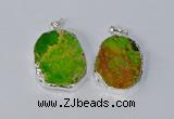 NGP3153 25*35mm - 35*45mm freeform sea sediment jasper pendants