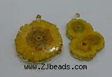 NGP3196 35*40mm - 45*50mm freeform druzy agate pendants