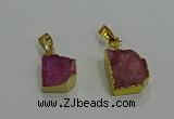 NGP3324 8*12mm - 15*20mm freeform druzy agate gemstone pendants