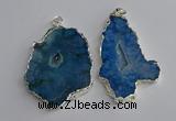 NGP3367 40*45mm - 45*60mm freeform druzy agate pendants