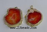 NGP3395 40*45mm - 45*60mm freeform druzy agate pendants