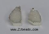 NGP3456 20*30mm - 25*35mm freeform druzy agate pendants wholesale