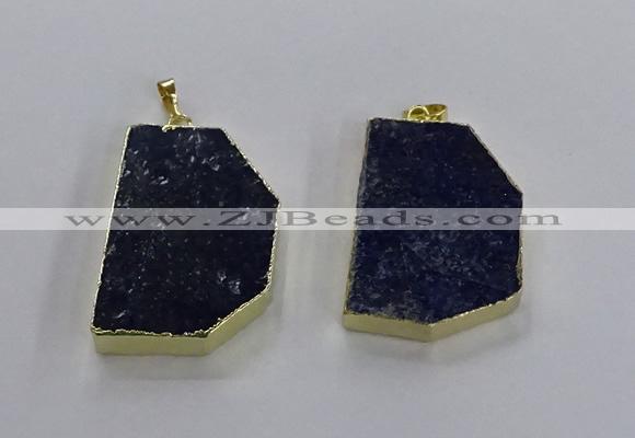NGP3503 30*40mm - 30*45mm freeform lapis lazuli pendants