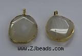 NGP3726 30*40mm - 35*45mm freeform agate gemstone pendants