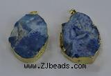 NGP3760 30*40mm - 40*50mm freeform druzy agate pendants