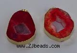 NGP3824 30*40mm - 40*50mm freeform druzy agate pendants