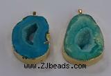 NGP3825 30*40mm - 40*50mm freeform druzy agate pendants