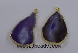 NGP3843 25*65mm - 35*70mm freeform agate gemstone pendants