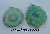 NGP3904 55*65mm - 65*80mm freeform druzy agate pendants