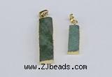 NGP3947 10*25mm - 12*45mm rectangle druzy agate pendants wholesale