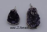 NGP4072 25*30mm – 30*40mm freeform amethyst gemstone pendants