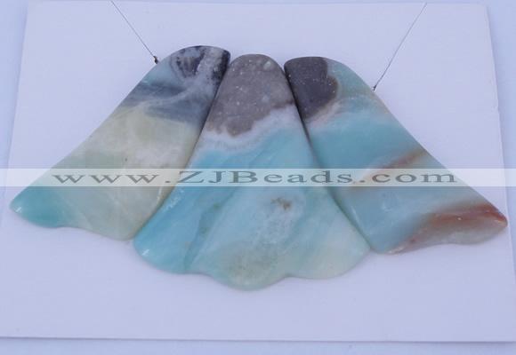 NGP42 Fashion amazonite gemstone pendants set jewelry wholesale