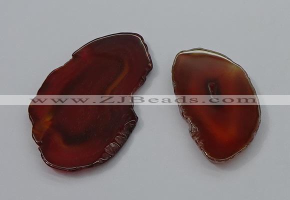 NGP4248 30*50mm - 45*75mm freefrom agate pendants wholesale