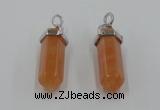 NGP5008 8*30mm sticks red aventurine pendants wholesale