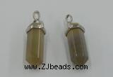 NGP5011 8*30mm sticks agate gemstone pendants wholesale