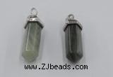 NGP5017 8*30mm sticks seaweed quartz pendants wholesale