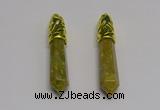 NGP5440 10*65mm sticks unakite gemstone pendants wholesale