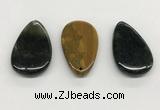 NGP5510 30*50mm flat teardrop ocean agate pendants wholesale