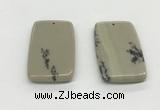 NGP5526 30*50mm - 35*55mm rectangle jasper pendants wholesale