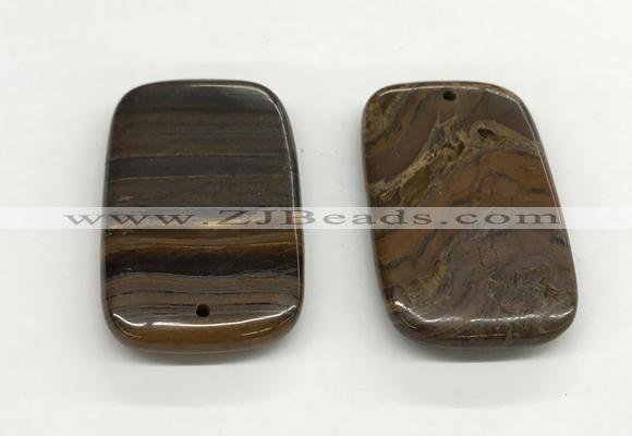 NGP5538 35*55mm rectangle iron tiger pendants wholesale