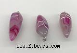 NGP5547 14*40mm - 23*58mm teardrop agate gemstone pendants