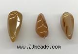 NGP5553 14*40mm - 23*58mm teardrop agate gemstone pendants