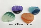 NGP5733 34*35mm heart agate gemstone pendants wholesale