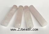 NGP5768 13*58mm tube rose quartz pendants wholesale