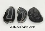 NGP5787 30*55mm - 45*65mm freeform agate slab pendants