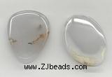 NGP5793 30*50mm - 35*55mm freeform agate slab pendants