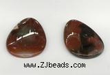 NGP5794 35*55mm flat teardrop agate pendants wholesale