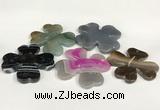 NGP5809 48mm - 50mm flower agate gemstone pendants wholesale