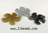 NGP5810 44mm - 46mm flower agate gemstone pendants wholesale