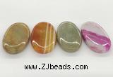 NGP5825 30*55mm oval agate gemstone pendants wholesale