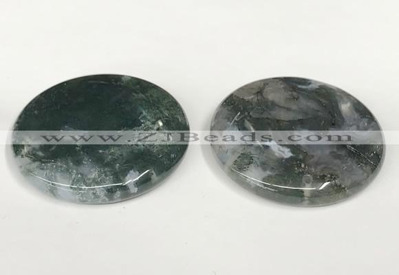 NGP5831 50mm flat round agate gemstone pendants wholesale
