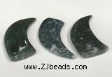 NGP5835 22*55mm - 25*55mm horn agate gemstone pendants wholesale