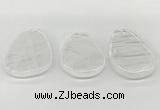 NGP5840 30*50mm - 40*58mm freeform white crystal slab pendants