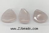 NGP5846 25*45mm - 35*55mm freeform rose quartz pendants wholesale