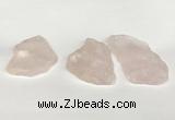 NGP5850 30*45mm - 40*60mm freeform rose quartz slab pendants