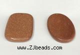 NGP5857 35*55mm freeform goldstone pendants wholesale