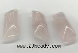 NGP5873 20*55mm - 22*60mm marquise rose quartz pendants