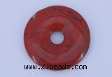 NGP606 5pcs 5*40mm red jasper gemstone donut pendants wholesale