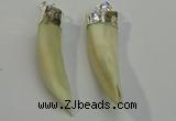 NGP6085 12*60mm – 18*65mm horn wolf tooth pendants wholesale