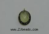 NGP6100 20*25mm - 22*30mm oval lemon quartz pendants wholesle